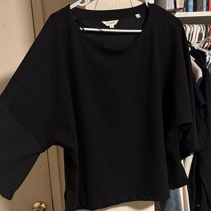Max Studio Black Long Sleeve Top